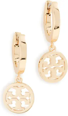 Tory Burch Icon Huggie Hoop Earrings